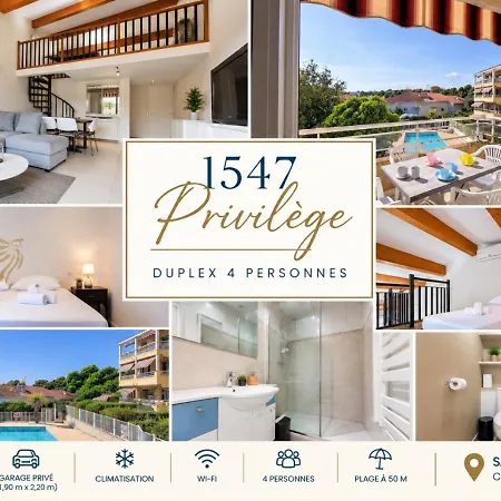 1547 Privilege - 4 Pers Wifi Vue Piscine Garage Appartamento *